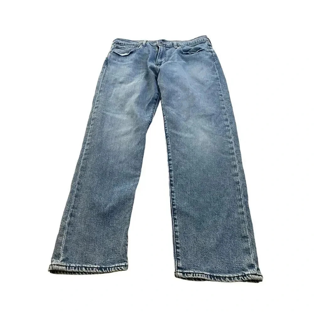 Levi's 502 Premium Blue Straight Leg Denim Jean Size W36 L30